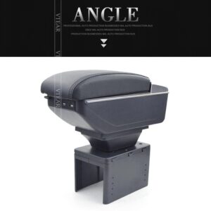 Luxury Premium Microfibre Leather Universal Armrest Centre Console Storage Box
